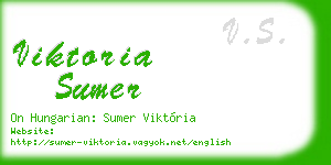 viktoria sumer business card